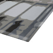 青い裁断ボードに騎手を乗せた競走馬 カッティングボード (角)