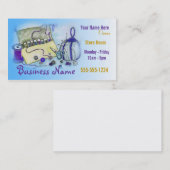 青い裁縫キットの名刺 名刺 (正面/裏面)