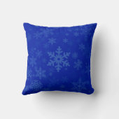 青い装飾の平静そしてジングルを保って下さい クッション (裏面)