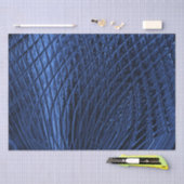 青い装飾ティッシュペーパー 薄葉紙 (クラフト)