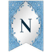 青い装飾用のバンティング国旗 バンティングフラッグ (第3の旗)