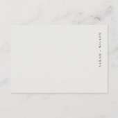 青い装飾的な水彩孔雀の結婚式の披露宴 エンクロージャーカード (裏面)