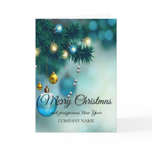 青い装飾 年末年始のキャンドルとクリスマス