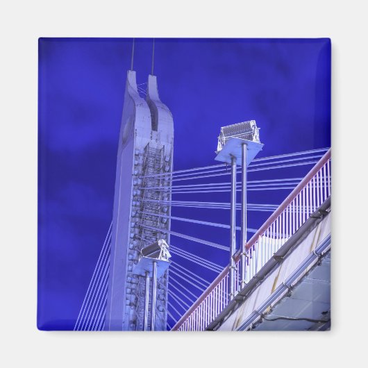 青い解放橋 マグネット (正面)