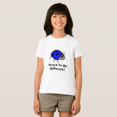 青い誇りを持ったラディバ違うグ Tシャツ (正面フル)