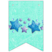 青い誕生日旗 バンティングフラッグ (第1の旗)