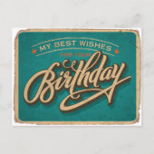 青い誕生日 ポストカード (正面)