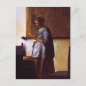 青い読女性 ポストカード (正面)