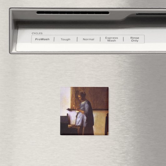 青い読女性 マグネット (インサイチュ (食洗機))