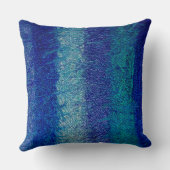 青い調子の革 クッション (裏面)