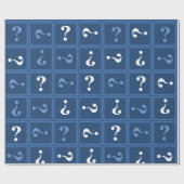 青い謎 ラッピングペーパー (フラット)