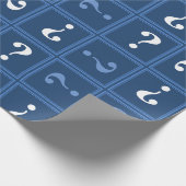 青い謎 ラッピングペーパー (角)