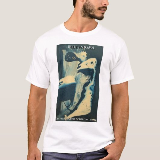 青い謎 Tシャツ (正面)