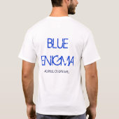 青い謎 Tシャツ (裏面)