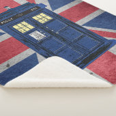 青い警察のパブリックコールボックス – UKタイムトラベル1 シェルパブランケット (3/4)