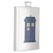 青い警察のパブリックコールボックス – UKタイムトラベル1 フラスク (右)