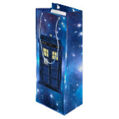 青い警察のパブリックコールボックス – UKタイムトラベル1 ワインギフトバッグ (裏面アングル)