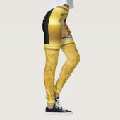 青い警察の帽子が付いている警官のポテト レギンス (右)