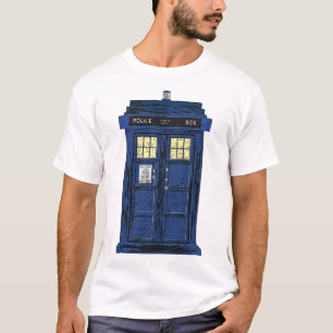 青い警察公共呼出し箱-イギリスの時間旅行1 Tシャツ