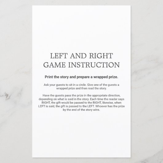 青い象と離れ右の赤ん坊のシャワーのゲーム (裏面)