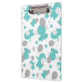 青い象のパターン，かわいい象，星 クリップボード (左)