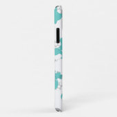 青い象のパターン，かわいい象，星 Case-Mate iPhoneケース (裏面/右)