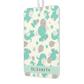 青い象のパターン,星,あなたの名前 カーエアーフレッシュナー (左)