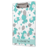 青い象のパターン,星,あなたの名前 クリップボード (左)