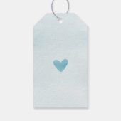 青い象のベイビーシャワープレゼントタグ ギフトタグ (裏面)