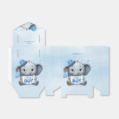 青い象の好意ボックス フェイバーボックス (折り畳みなし)