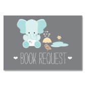 青い象の小さい鳥の本REQEUSTカード テーブルナンバー (裏面)