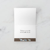 青い象の感謝カード サンキューカード (内部)