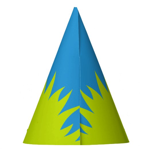 青い象の漫画のパーティー帽子 パーティーハット (裏面)