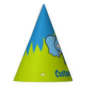 青い象の漫画のパーティー帽子 パーティーハット (左)