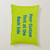 青い象の漫画の装飾枕 アクセントクッション (裏面(縦))