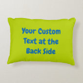 青い象の漫画の装飾枕 アクセントクッション (裏面)