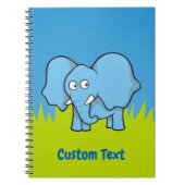 青い象の漫画ノート ノートブック (正面)