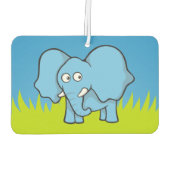 青い象の漫画 カーエアーフレッシュナー (裏面)