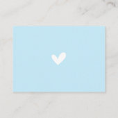 青い象の男の子のオムツくじチケット エンクロージャーカード (裏面)