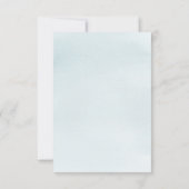 青い象の男の子ベビーシャワー招待状カード 招待状 (裏面)