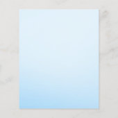 青い象の赤ちゃんの男の子のシャワー予測ゲーム チラシ (裏面)