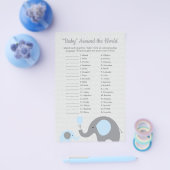 青い象の赤ちゃん世界一周翻訳 チラシ (シングル)