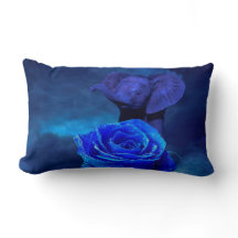 青い象は上がり、