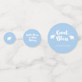 青い象は彼に属する小さな人々バプテスマ コンフェッティ (正面)