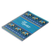 青い象パーソナライズされた ノートブック (左側)