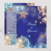 青い象牙の結婚式と婚約 #2 招待状 (正面/裏面)