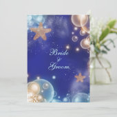 青い象牙の結婚式のエンゲージメント #2 招待状 (スタンド正面)