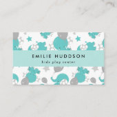 青い象、キッズセ遊ンタ、アクティビティセンター 名刺 (正面)