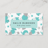 青い象、キッズセ遊ンタ、アクティビティセンター 名刺 (正面)