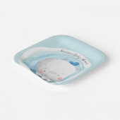 青い象 ペーパープレート (傾斜あり)